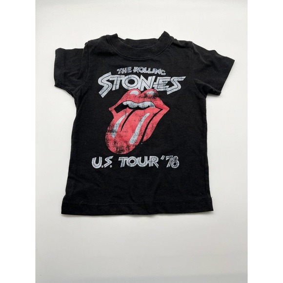 the Rolling Stones Other - The Rolling Stones U.S Tour ‘78 Black Short Sleeve Toddler Band Tee Size 2T